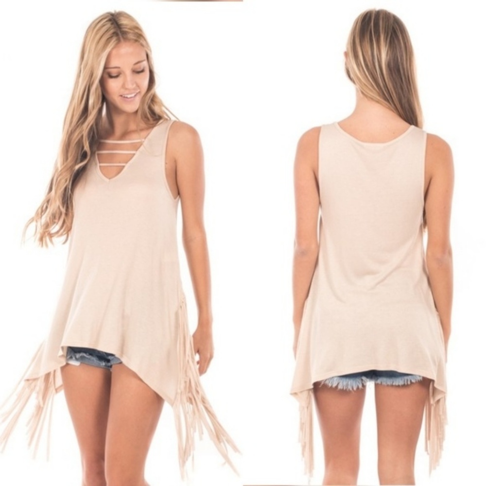 JUST IN:  Janis Fringed Tank